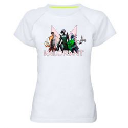Женская футболка для спорта Valorant characters - PrintSalon