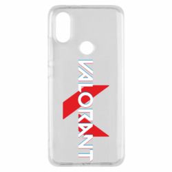 Чехол для Xiaomi Mi A2 Valorant glitsh logo - PrintSalon