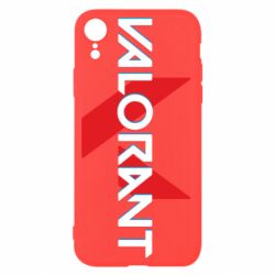Чехол для iPhone XR Valorant glitsh logo
