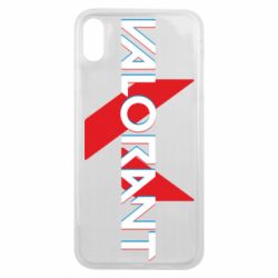 Чехол для iPhone Xs Max Valorant glitsh logo - PrintSalon