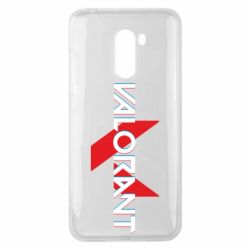 Чехол для Xiaomi Pocophone F1 Valorant glitsh logo - PrintSalon