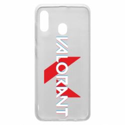 Чехол для Samsung A30 Valorant glitsh logo - PrintSalon