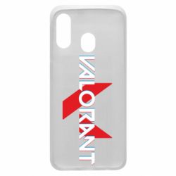 Чехол для Samsung A40 Valorant glitsh logo - PrintSalon