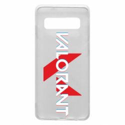Чехол для Samsung S10 Valorant glitsh logo - PrintSalon