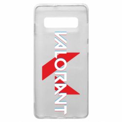Чехол для Samsung S10+ Valorant glitsh logo - PrintSalon