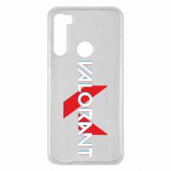 Чехол для Xiaomi Redmi Note 8 Valorant glitsh logo - PrintSalon