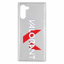 Чехол для Samsung Note 10 Valorant glitsh logo - PrintSalon