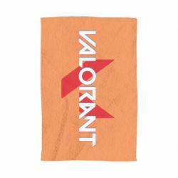 Полотенце с принтом Valorant glitsh logo - PrintSalon