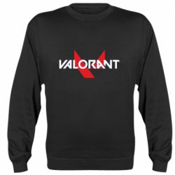 Cвитшот Valorant glitsh logo - PrintSalon
