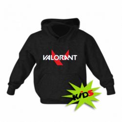 Детское худи Valorant glitsh logo - PrintSalon