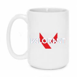 Чашка 420ml Valorant glitsh logo - PrintSalon