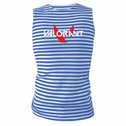 Майка-тельняшка Valorant glitsh logo - PrintSalon