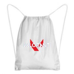 Рюкзак-мешок Valorant glitsh logo - PrintSalon
