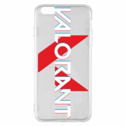 Чехол для iPhone 6 Plus/6S Plus Valorant glitsh logo - PrintSalon