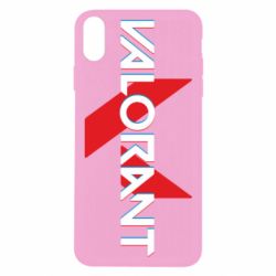 Чехол для iPhone X/Xs Valorant glitsh logo - PrintSalon