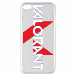 Чехол для iPhone 8 Plus Valorant glitsh logo - PrintSalon