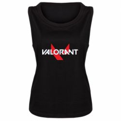 Женская майка Valorant glitsh logo - PrintSalon