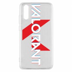 Чехол для Huawei P20 Valorant glitsh logo - PrintSalon