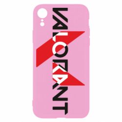 Чехол для iPhone XR Valorant logo intersection