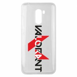 Чехол для Xiaomi Pocophone F1 Valorant logo intersection-PrintSalon Чехол для Xiaomi Pocophone F1 Valorant logo intersection
