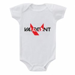 Дитячий бодік Valorant logo intersection-PrintSalon Дитячий бодік Valorant logo intersection