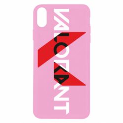 Чехол для iPhone X/Xs Valorant logo intersection