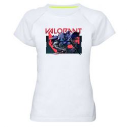 Жіноча футболка для спорту Valorant Omen art - PrintSalon