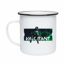 Кружка эмалированная Valorant player