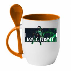 Чашка з ложкою Valorant player - PrintSalon