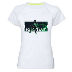 Жіноча футболка для спорту Valorant player - PrintSalon