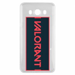 Чехол для Samsung J7 2016 Valorant text - PrintSalon