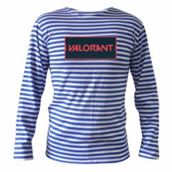 Тельняшка с длинным рукавом Valorant text - PrintSalon