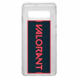 Чехол для Samsung S10+ Valorant text - PrintSalon