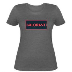 Женская футболка Valorant text - PrintSalon