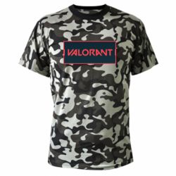 Камуфляжная футболка Valorant text - PrintSalon