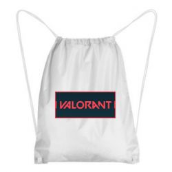 Рюкзак-мешок Valorant text - PrintSalon
