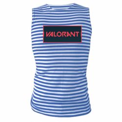 Майка-тельняшка Valorant text - PrintSalon