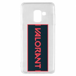 Чехол для Samsung A8 2018 Valorant text - PrintSalon