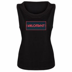 Женская майка Valorant text - PrintSalon