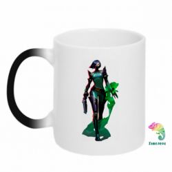 Чашка-хамелеон Valorant Viper - PrintSalon