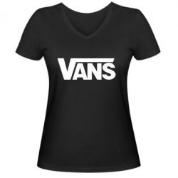 Жіноча футболка з V-подібним вирізом Vans - PrintSalon
