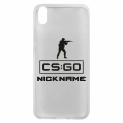 Чехол для Xiaomi Redmi 7A Ваш псевдоним в игре CsGo - PrintSalon