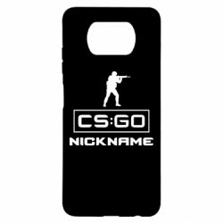 Чехол для Xiaomi Poco X3 Ваш псевдоним в игре CsGo - PrintSalon