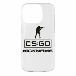 Чехол для iPhone 14 Pro Ваш псевдоним в игре CsGo - PrintSalon
