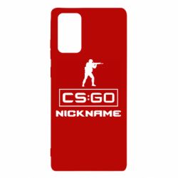 Чехол для Samsung Note 20 Ваш псевдоним в игре CsGo - PrintSalon