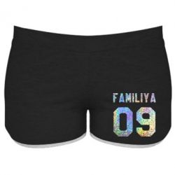 Жіночі шорти Ваше прізвище та номер голограма - PrintSalon