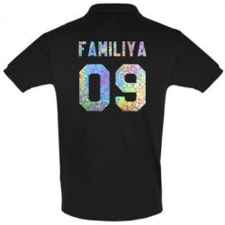 Мужское поло Ваше прізвище та номер голограма - PrintSalon