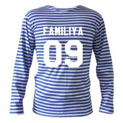 Тельняшка с длинным рукавом Ваша фамилия и номер