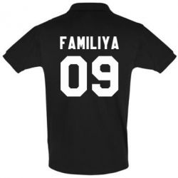 Мужское поло Ваша фамилия и номер - PrintSalon
