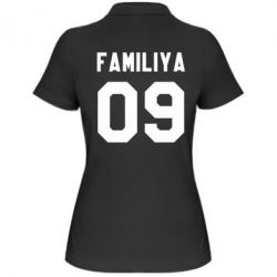Женское поло Ваша фамилия и номер - PrintSalon